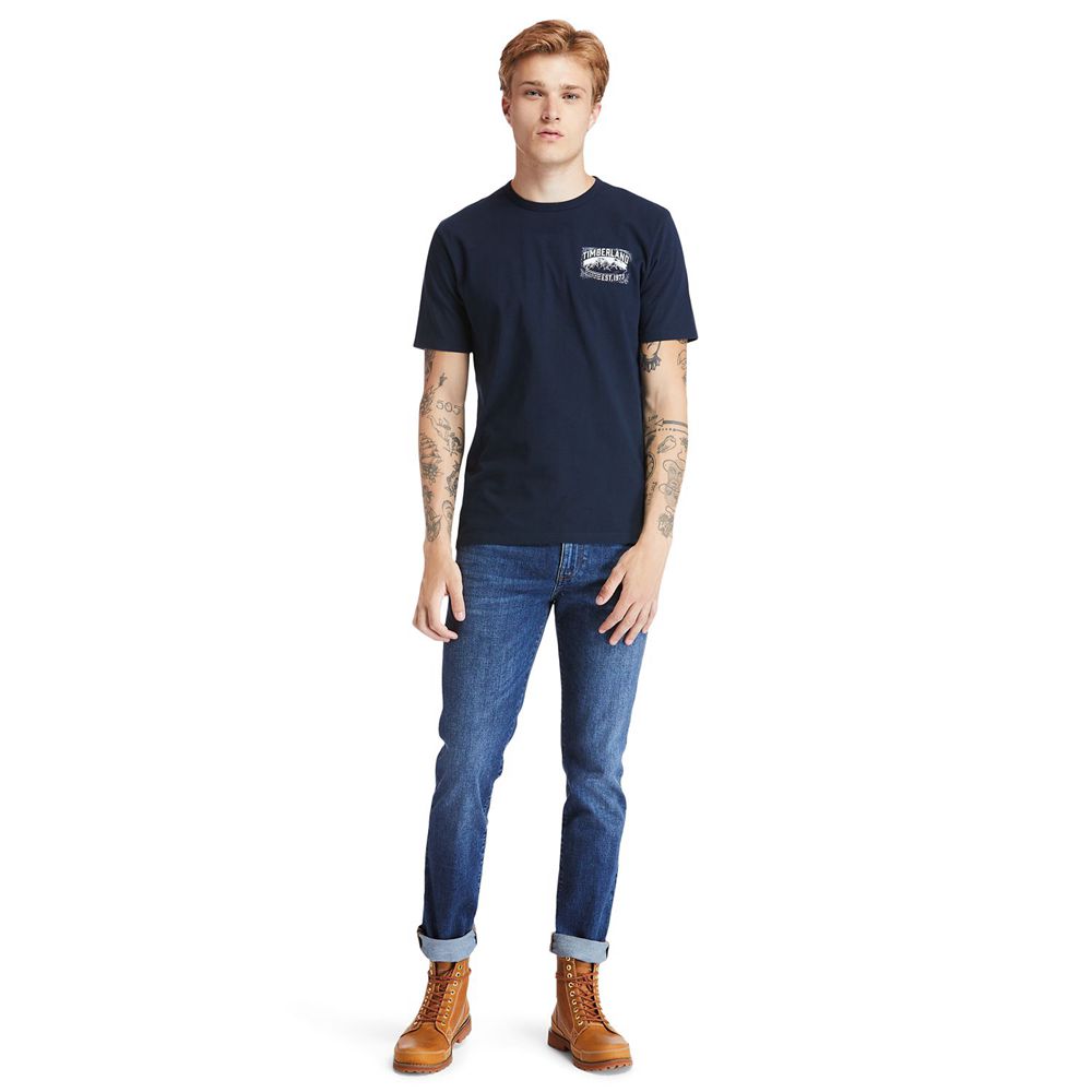 Pantalones Timberland Hombre Sargent Lake Slim Denim Jeans Azules - Chile MSL-816972